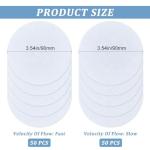 GORGECRAFT 100PCS 90mm Synthetic Filter Discs