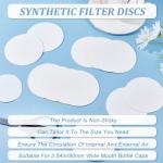 GORGECRAFT 100PCS 90mm Synthetic Filter Discs