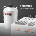 Happybuy 20L Liquid Nitrogen Tank with Canisters