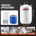 Happybuy 20L Liquid Nitrogen Tank with Canisters