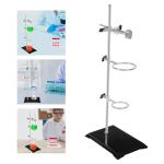 3-Ring Lab Stand with Clamp Holders, 20 Inch