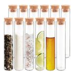 Glass Test Tubes with Cork Stopper - 12 Pack