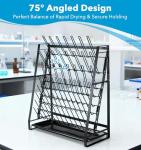 Lab Drying Rack for Glassware - 83 Bottle Capacity