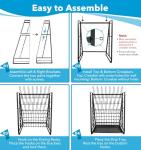 Lab Drying Rack for Glassware - 83 Bottle Capacity