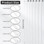 30 Pcs Plastic Round Tubes in 6 Sizes