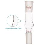 stonylab Glass Straight Drying Tube, Borosilicate Glass Drying Tube Adapter with 24/40 Standard Taper Joints for Laboratory Lab Supply