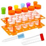QWORK Jumbo Test Tubes and Liquid Droppers Set