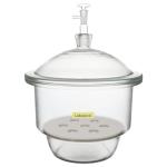 Glass Vacuum Desiccator with Valve and Plate 9.4 Inch