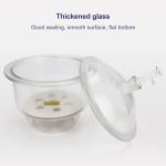 Glass Vacuum Desiccator with Valve and Plate 9.4 Inch