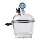 Small Vacuum Desiccator Jar with Double Valves