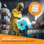 Tiger Tough Yellow Chemical Protection Coveralls for Men