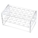 Clear Acrylic Test Tube Rack 18 Holes Test Tube Holder for 10ML/15ML Test Tubes (1 Piece)
