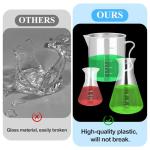 28-Piece Plastic Lab Set: Cylinders, Beakers, Flasks