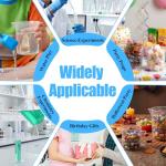 28-Piece Plastic Lab Set: Cylinders, Beakers, Flasks