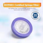 PEKYBIO 0.22μm PVDF Syringe Filters, 100 Pack