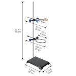 XCD Steel Lab Stand Set with Burette Clamp