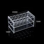 Clear Acrylic Test Tube Rack 18 Holes Test Tube Holder for 10ML/15ML Test Tubes (1 Piece)