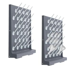 2-Pack Wall Mounted Lab Drying Racks
