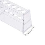 uxcell Acrylic Test Tube Holder Rack 6 Wells for 10ml Centrifuge Tubes Clear 2Pcs
