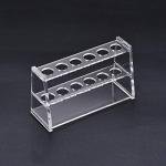 uxcell Acrylic Test Tube Holder Rack 6 Wells for 10ml Centrifuge Tubes Clear 2Pcs