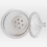 Glass Desiccator with Knob Cover, Round 9.8