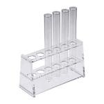 uxcell Acrylic Test Tube Holder Rack 6 Wells for 10ml Centrifuge Tubes Clear 2Pcs