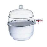 Bel-Art Plastic Vacuum Desiccator, 140mm Plate Size