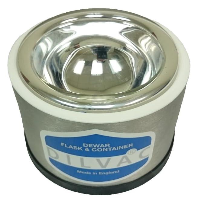 SCILOGEX 1.0L Low Profile Stainless Steel Dewar Flask