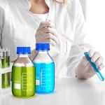 8-Piece Borosilicate Storage Bottles for Labs