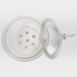 Glass Vacuum Desiccator with Porcelain Plate, 11.8 Inch