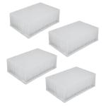 10Pcs Deep Well Plate, 96 Wells 2.2ML, Plastic Laboratory Storage Microplates, Alphanumeric Codes, Wide Application, Low Temperature, Suitable for Identification