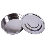 ADAMAS-BETA Lab Economy Lab Sieve Catch Pan with Lid,φ20cm/8in Diameter,5cm/2in Height