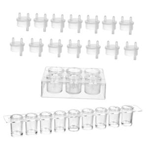 Cabilock Multifunctional Plate Wells Plastic Spot Plate Chemical Reaction Board Uniform Volume Flat Bottoms for Lab Automation