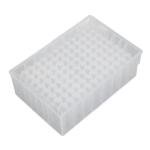 10Pcs Deep Well Plate, 96 Wells 2.2ML, Plastic Laboratory Storage Microplates, Alphanumeric Codes, Wide Application, Low Temperature, Suitable for Identification