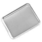 2 Pack Large Stainless Steel Tray, Non Toxic & Healthy, Mirror Finish & Rust Free Thickening Pan, for Baking Cookie Sheet, Lab Medical Instruments, Dental, Tattoo and Surgical (16'' x 12'' x 1'')