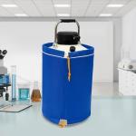 AGULIUM 10L(2.64Gal) Cryogenic Liquid Nitrogen Container, Liquid Nitrogen Tank Dewar, Aircraft Aluminum Alloy LN2 Tank with Handle & Protective Sleeve