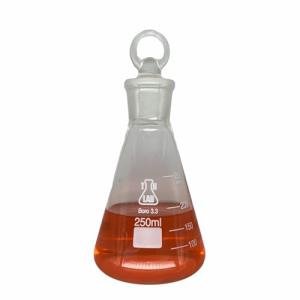 TN LAB 250ml Erlenmeyer Flask Borosilicate 3.3 Glass with 24/25 Jointed Glass Stopper