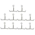 FELTECHELECTR 10 Pcs Lab Clamp Spring Water Stopper for Rubber Hoses Adjust Pinchcock Flow Control Sealing Clip