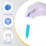 200 Pcs Centrifuge Tubes 15ml Plastic Test Tube with Leak-Proof Screw Caps and Graduated Scale, Transparent Microcentrifuge Tubes Conical Sample Containers for Laboratory Experiments, Sample Storage