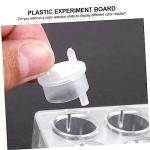 Cabilock Multifunctional Plate Wells Plastic Spot Plate Chemical Reaction Board Uniform Volume Flat Bottoms for Lab Automation