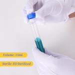 200 Pcs Centrifuge Tubes 15ml Plastic Test Tube with Leak-Proof Screw Caps and Graduated Scale, Transparent Microcentrifuge Tubes Conical Sample Containers for Laboratory Experiments, Sample Storage