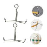 FELTECHELECTR 10 Pcs Lab Clamp Spring Water Stopper for Rubber Hoses Adjust Pinchcock Flow Control Sealing Clip