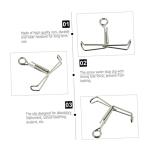 FELTECHELECTR 10 Pcs Lab Clamp Spring Water Stopper for Rubber Hoses Adjust Pinchcock Flow Control Sealing Clip