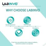 LABINVO Narrow Mouth Graduated Glass Erlenmeyer Flask Set, with Marking Spot, 1pc of Vol.50 150 250 500 1000 ml, 3.3 Borosilicate Glass,IN-EFNS01