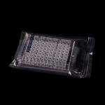 Laboratory Disposable Cell Culture Plate 96 Well Plastic microplate with Cover, sterile Packaging of 5 Bacterial Culture Plates in compartments(Round Bottom)