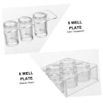 LABRIMP 17pcs Plastic Experiment Board Reaction Spot Plate Reaction Gadget for Lab Strong Light Transmission