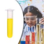 Njvial 200Pcs 10ml Round Bottom Centrifuge Tubes with Lids, Plastic Clear Lab Test Sample Vials with Snap Caps and Graduated Measuring Scale