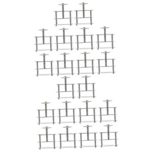 Gatuida 20pcs Ergonomic Grip Tube Clamp for Lab Tube Holder Crimp Hose Clamps Spring Water Stopper Flatjaw Pinchcock Adjust Pinchcock