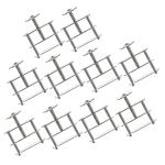 Unomor 10pcs Screw Water Stopper Clamp Flatjaw Pinchcock Spring Clamp Heavy Duty Hose Pliers Sealing Tube Clip Lab Tubing Holder