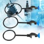 3 Pcs Laboratory Support Stand Clamps, Iron Steel Close Ring Black Coating Retort Clamp Support Ring Lab Stand Retort Set Set for Chemistry Physics Lab Work, Diameter 60/80/100mm